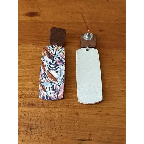 Statement Post Back Dangle Earrings Lot Colorful Boho Western Fringe Floral - Picture 11 of 16